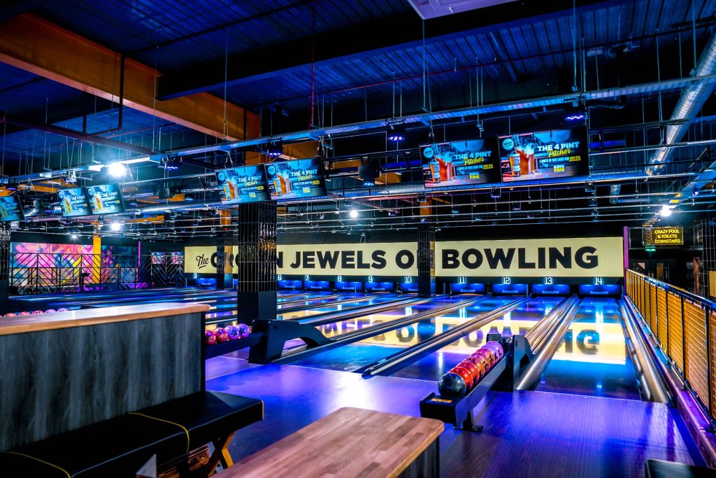 king pins leeds white rose bowling alley installation