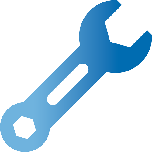 blue spanner icon